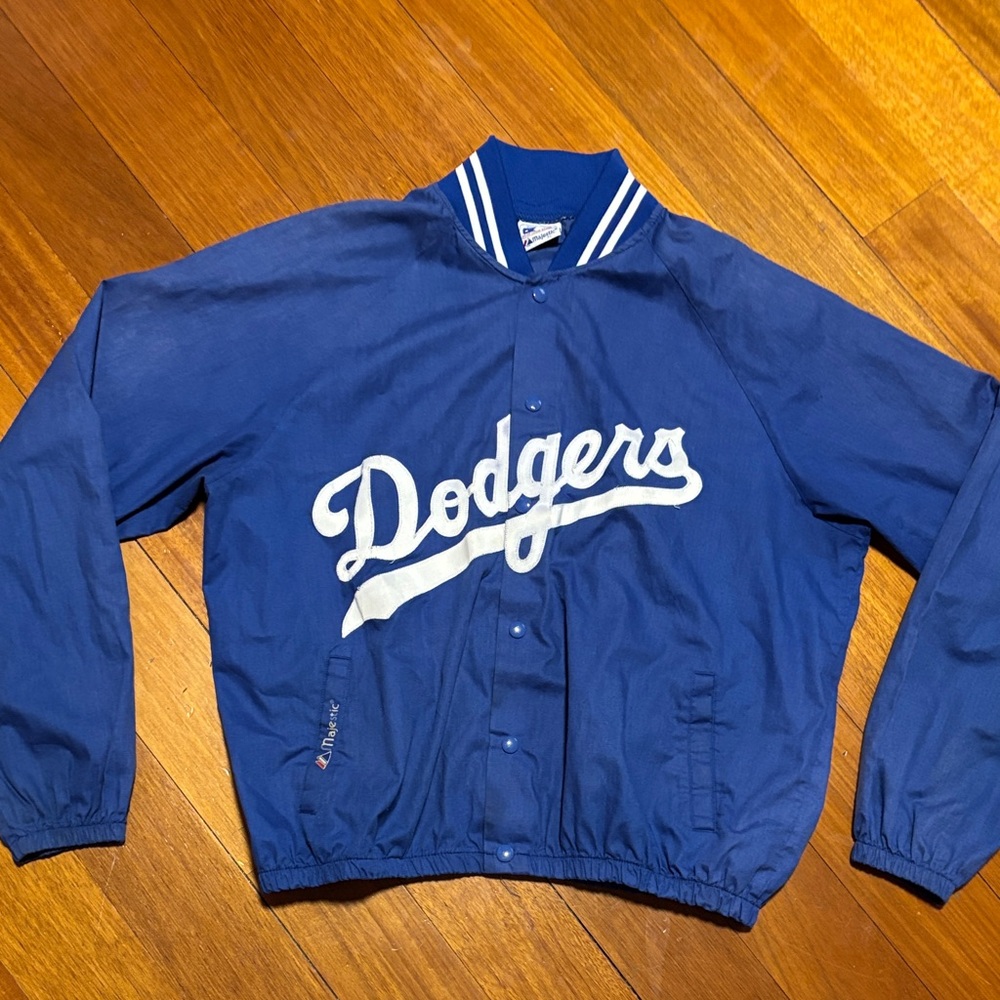 Majestic Blue Dodgers Jacket